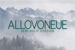 Allovoneue Semi-Bold: A Modern Typeface for Editorial Design