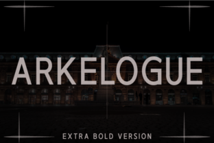 Arkelogue Extra Bold: A Clean, Bold Typeface for Craft Creators
