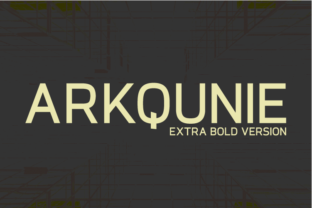 Arkqunie Extra Bold: A Modern Typeface for Editorial Design