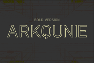 Arkqunie Outline Bold: A Modern Typeface for Editorial Design