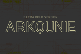 Arkqunie Outline Extra Bold: A Dynamic Typeface for Impactful Campaigns
