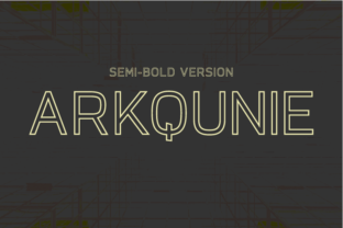Arkqunie Outline Semi-Bold: A Typeface That Works for Real Campaigns