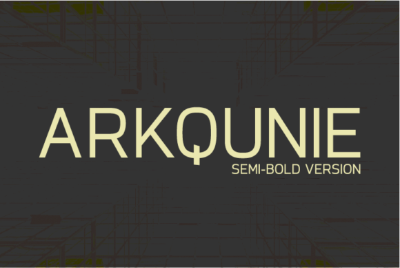 Arkqunie Semi-Bold: A Modern Typeface for Digital Design