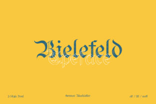 Bielefeld Font: A Bold Blackletter for Modern Branding