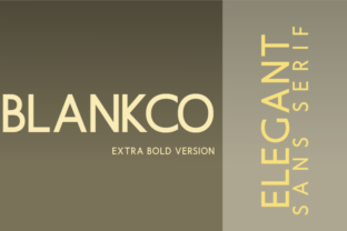 Blankco Extra Bold: A Modern Sans Serif Font for Bold Branding