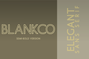 Blankco Outline Semi-Bold: A Modern Typeface for Web Design