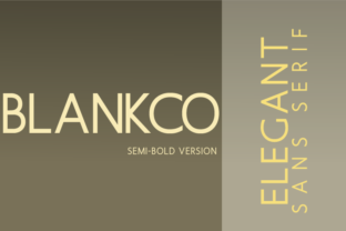 Blankco Semi-Bold: A Modern Typeface for Makers and Creative Shops