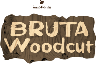 Bruta Woodcut Font: A Bold, Organic Typeface for Digital Design