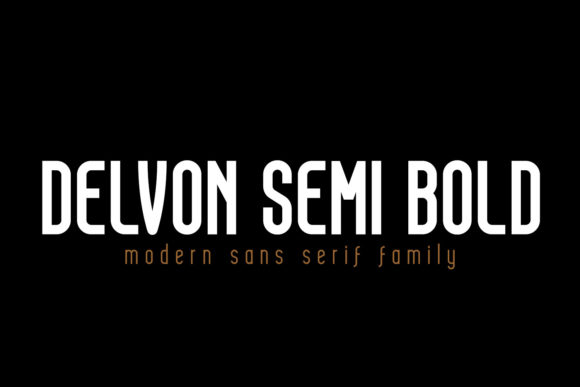 Delvon Semi Bold: A Modern Typeface for Editorial Excellence
