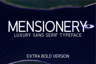 Mensionery Extra Bold: A Premium Typeface for Creative Crafters