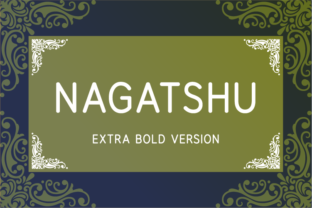 Nagatshu Extra Bold: A Modern Typeface for Editorial Elegance