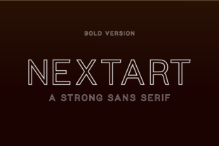 Nextart Outline Bold: A Modern Typeface for Digital Design