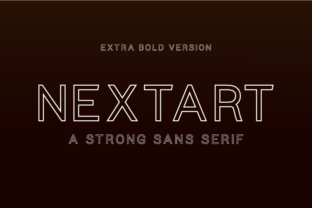 Nextart Outline Extra Bold: A Designer’s Perspective