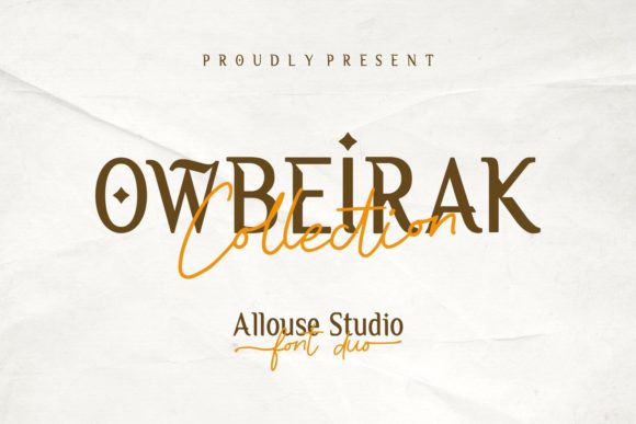 Owbeirak Collection: A Dynamic Typeface for Creative Branding