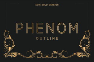 Phenom Outline Semi-Bold: A Modern Typeface for Digital Design