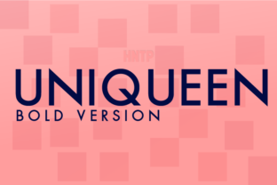 Uniqueen Bold: A Geometric Sans Typeface for Digital Design