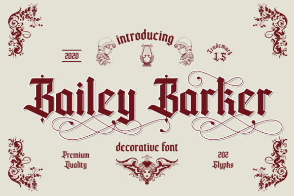 Using Bailey Barker Font in a Branding Project